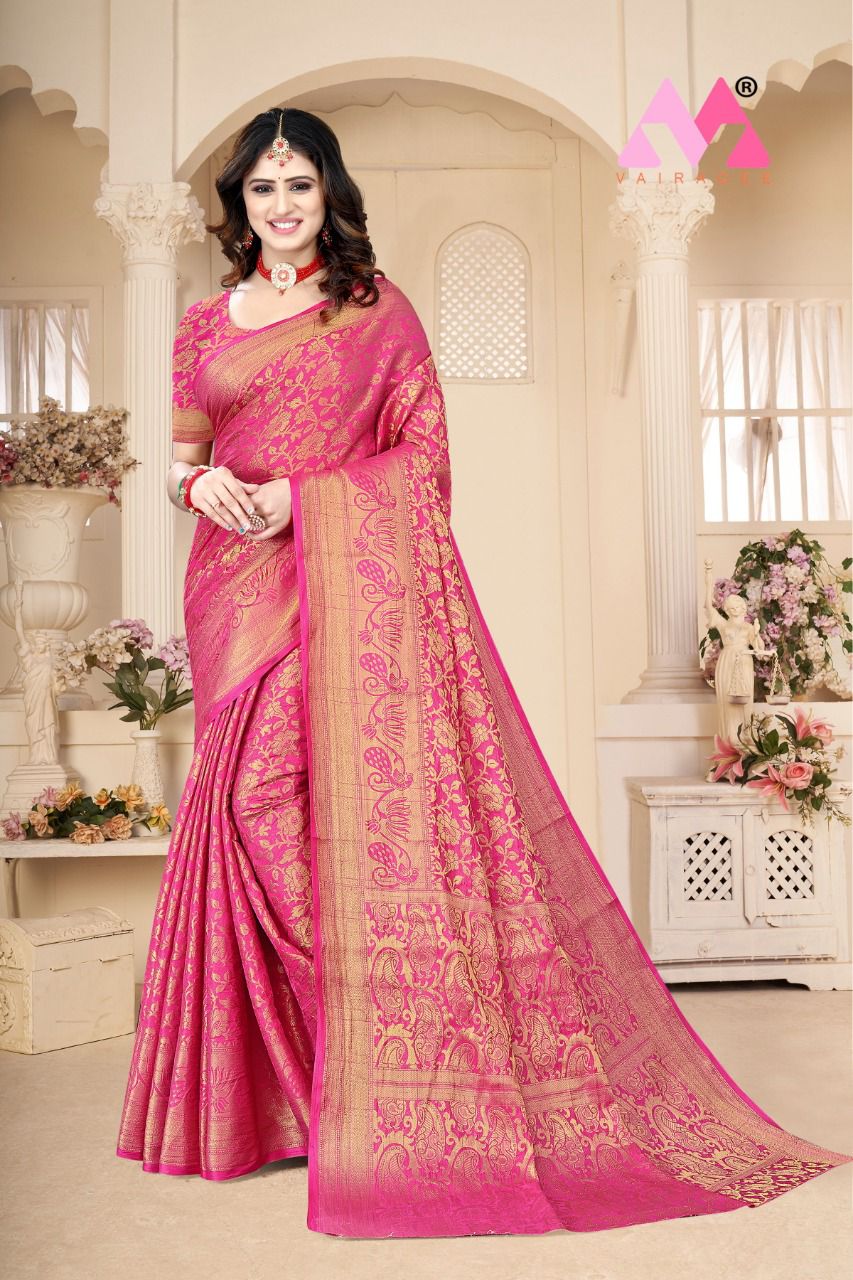 vivera international Zarina11 Sarees Kanjeevaram Silk regal look saree catalog