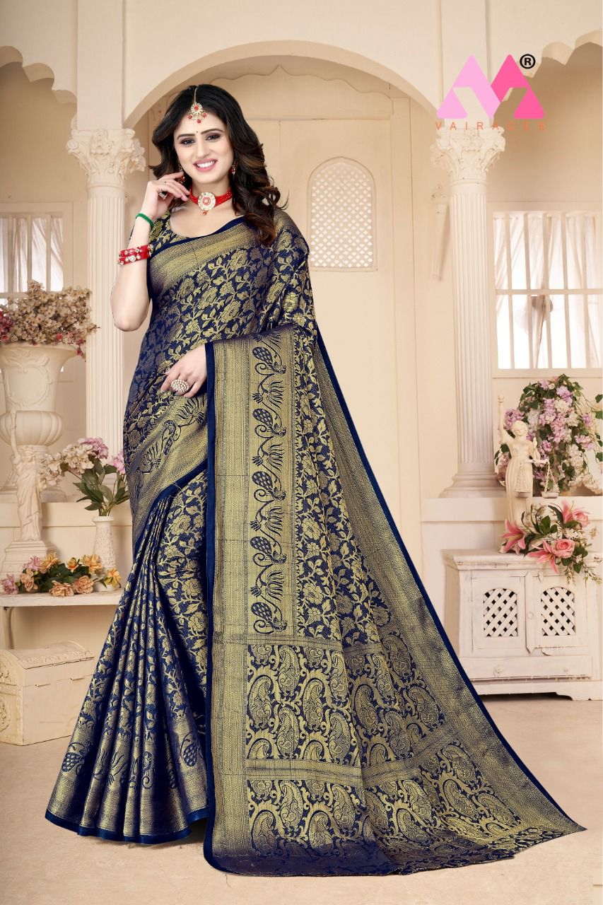 vivera international Zarina11 Sarees Kanjeevaram Silk regal look saree catalog
