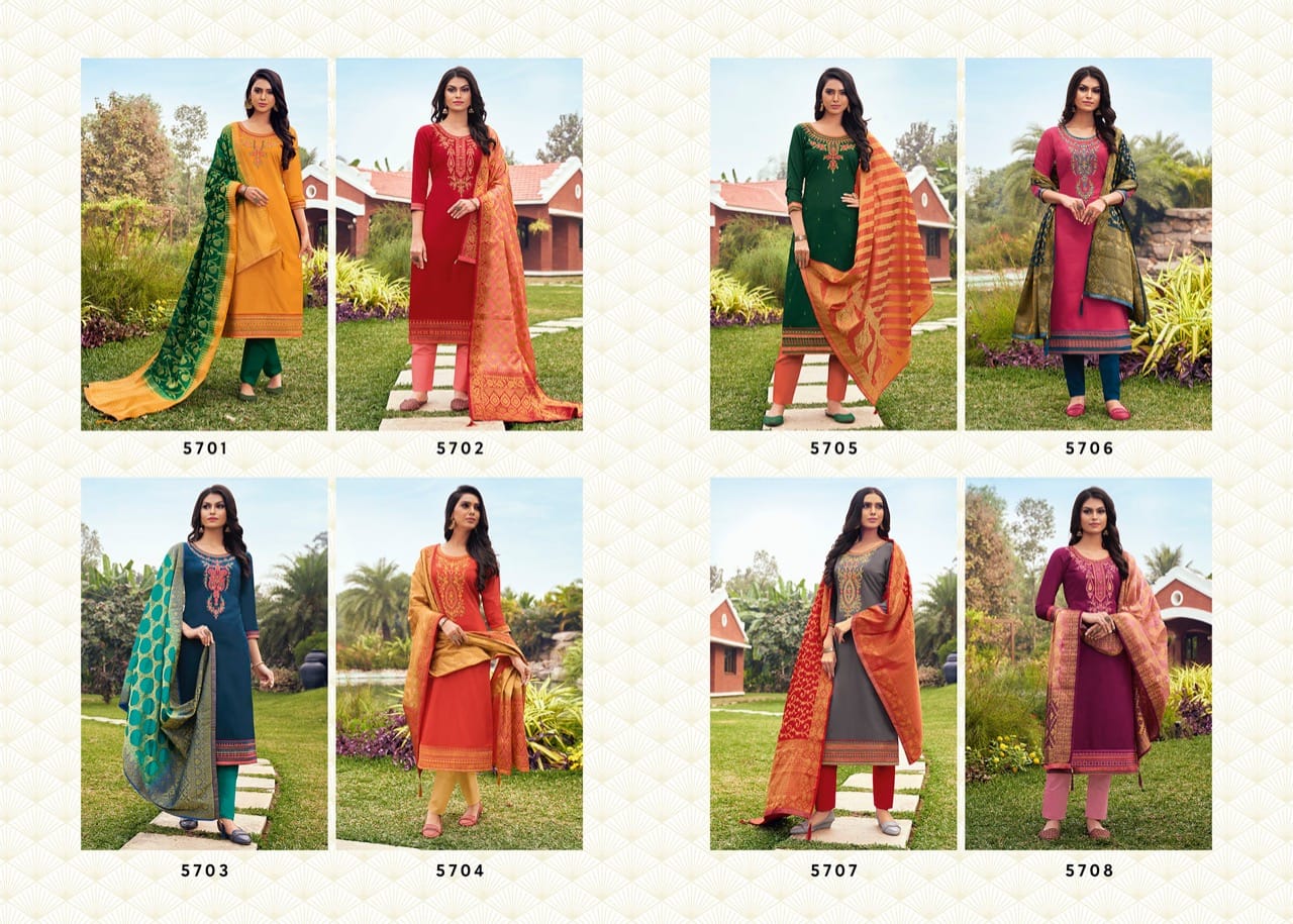 kessi fabrics Asopalav Vol 17 jam silk authentic fabric salwar suit catalog