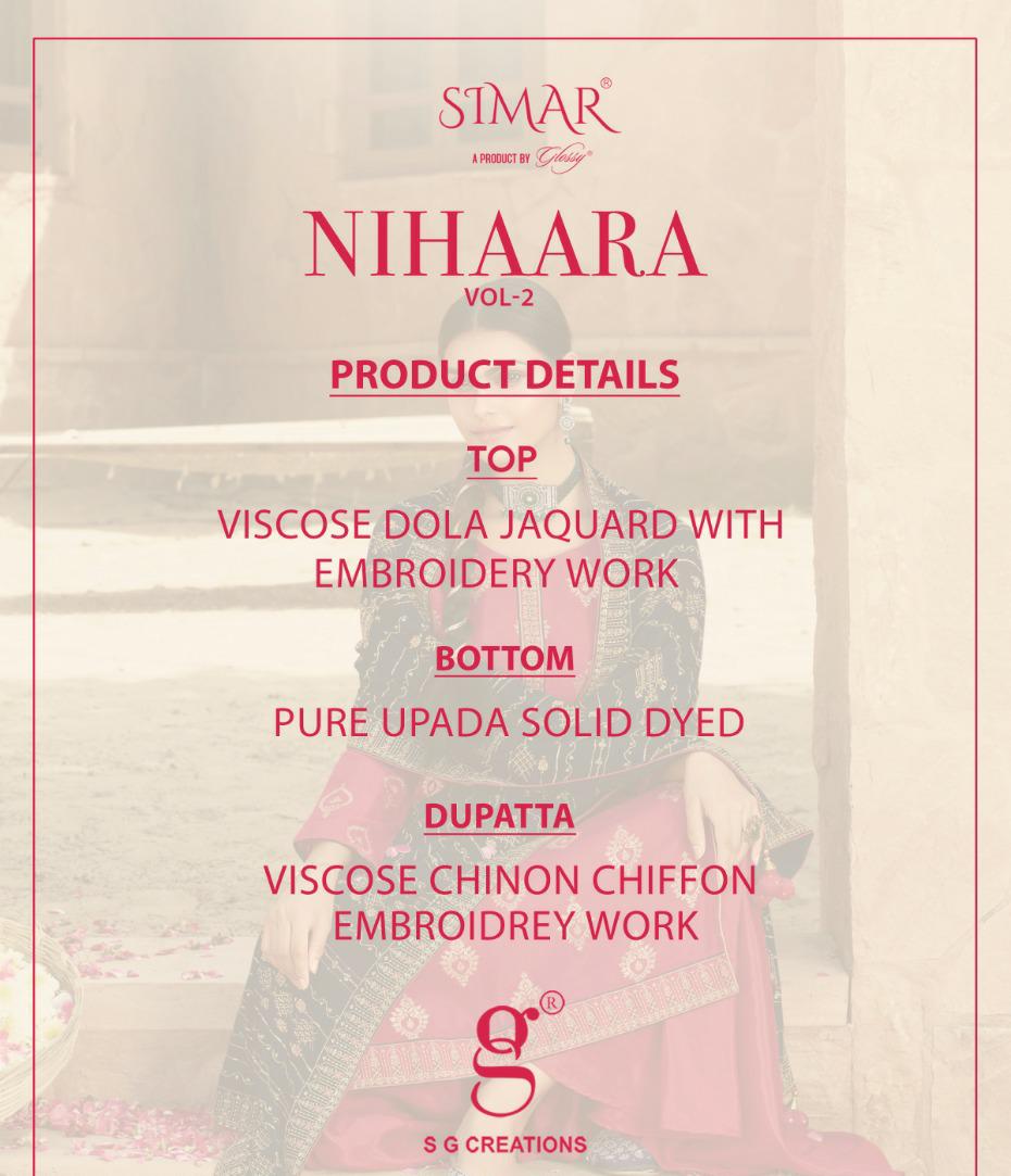 glossy nihaara vol 2 viscose astonishing salwar suit catalog