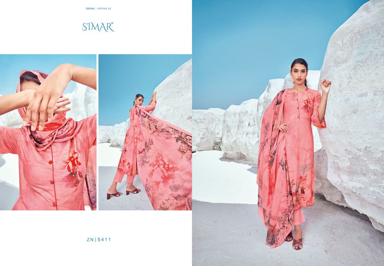 glossy simar zeena cotton exclusive print salwar suit catalog