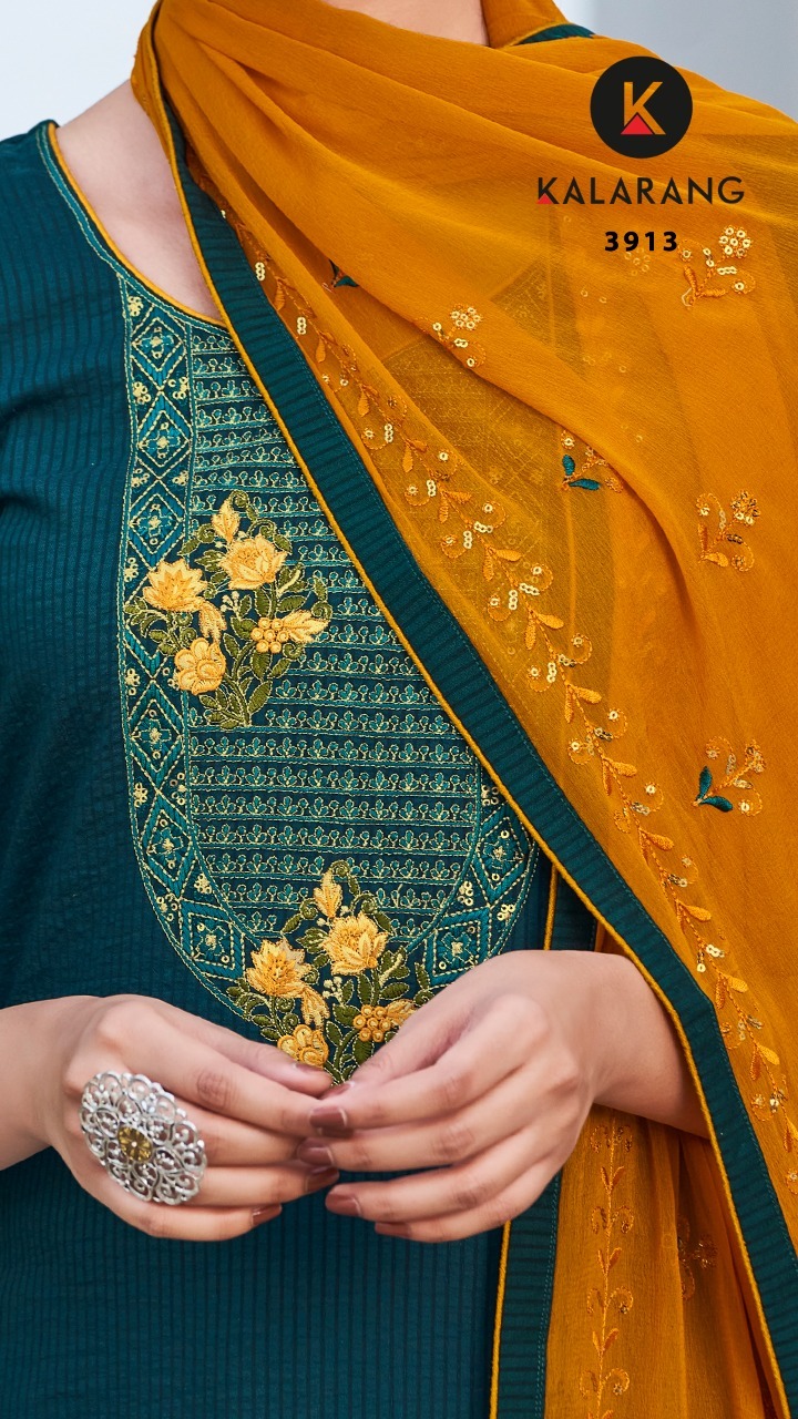 kalarang ishara Parampara silk astonishing look salwar suit catalog