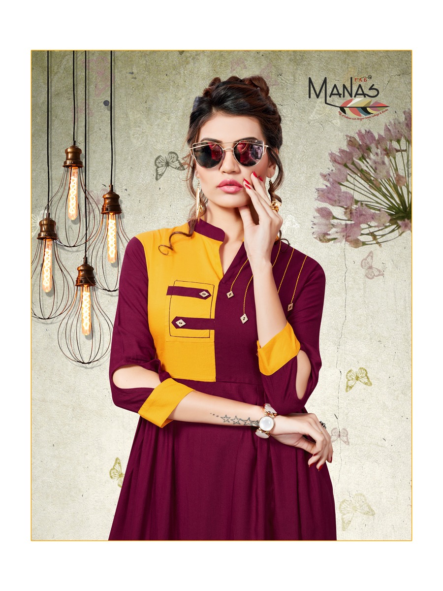 Manas dhiya vol 2 casual ready to wear kurtis concept