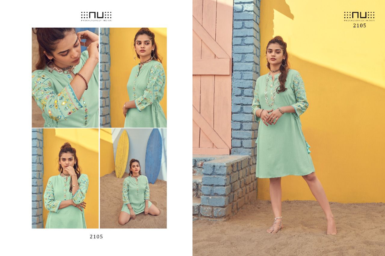 nu VOL 21 rayon classic trendy look kurti catalog