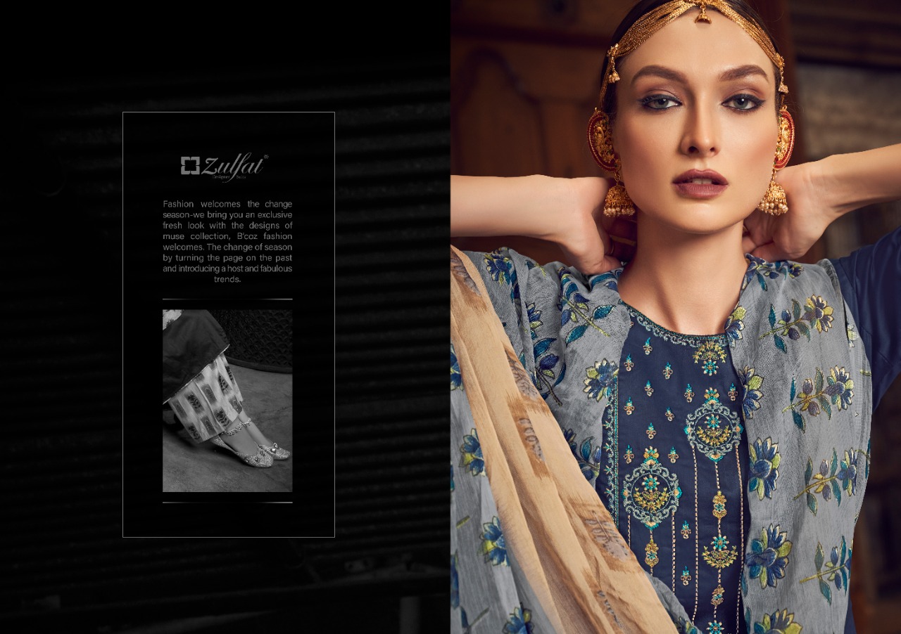zulfat designer suit manohari cotton exclusive print salwar suit catalog
