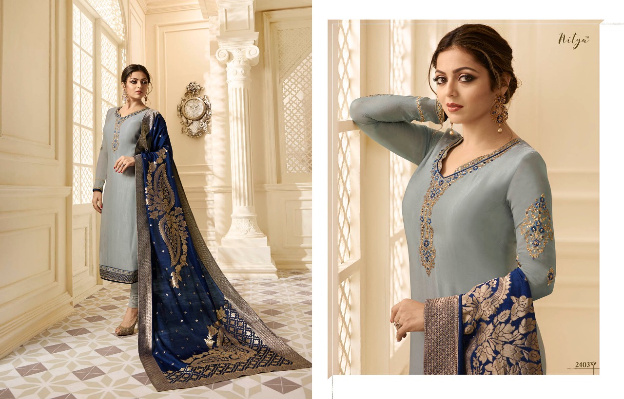 LT fabrics nitya vol 124 ethnic trasitional wear salwar kameez collection