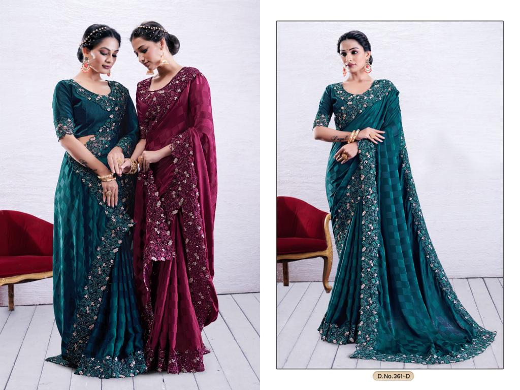 mahek saree satarangi  d no 361 silk astonishing saree catalog