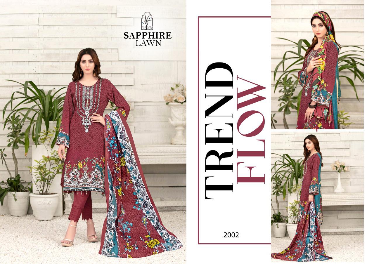 Mariya b lawn sapphire lawn vol 2 pure lawn exclusive look salwar suit catalog