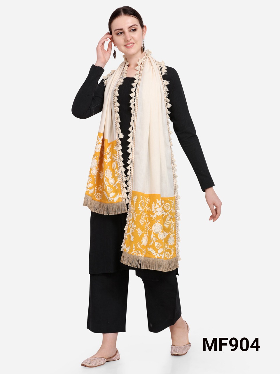 Mesmora fashion d no 901 to 916 khadi attrective look stoles catalog
