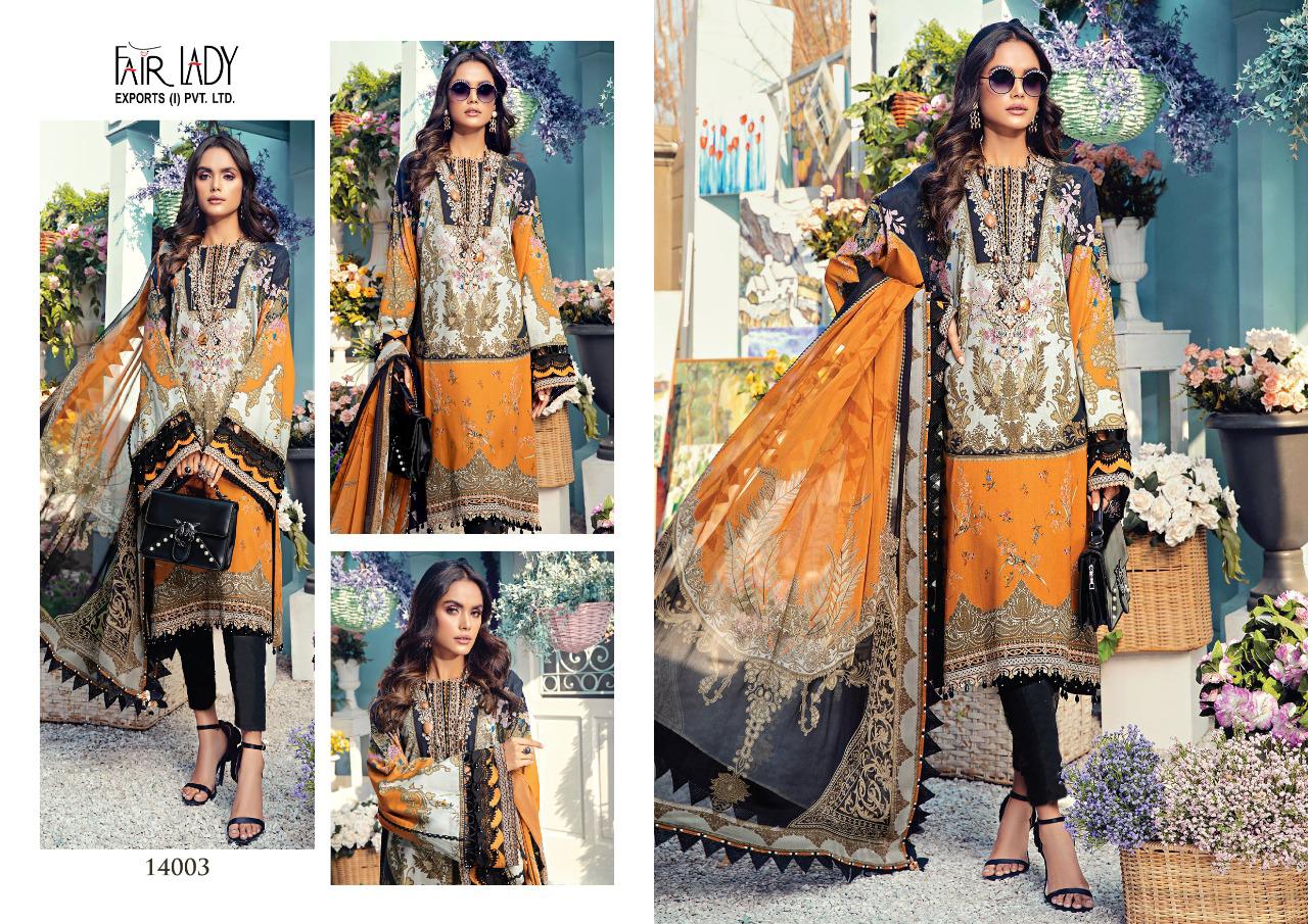 FAIRLADY anaya embroidery collection innovative style lawn cotton  innovative style  salwar suit lawn dupatta catalog
