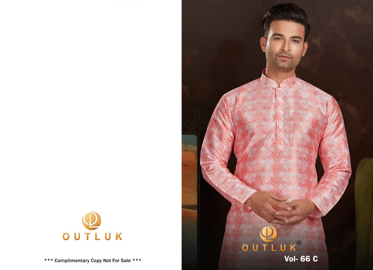 outlook outlook vol 66 c silk elegant look kurta with jacket and pajama catalog