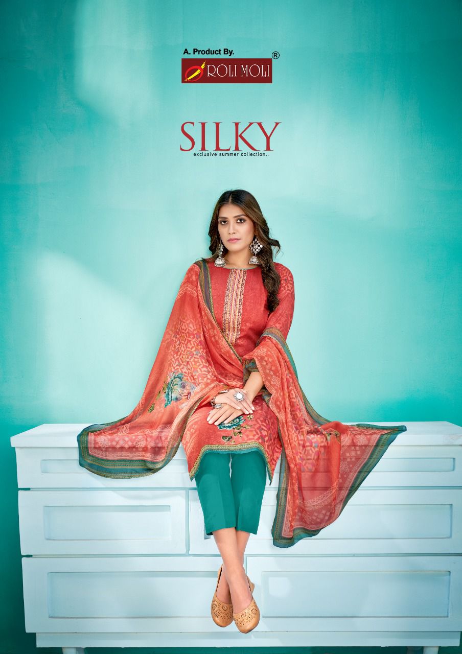 roli moli creation silky camric exclusive print salwar suit catalog