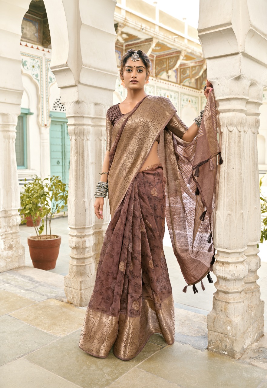 triveni saree kodak cotton exclusive print saree catalog
