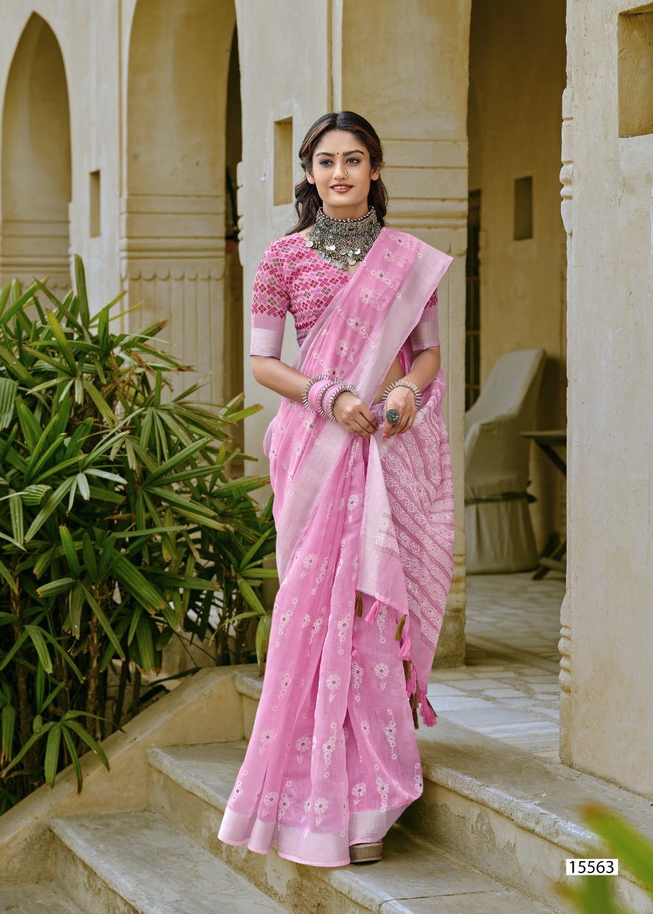 triveni saree mem sahiba cotton attractive saree catalog