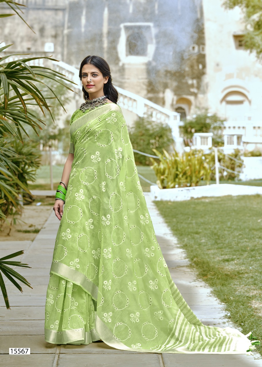 triveni saree mem sahiba cotton attractive saree catalog
