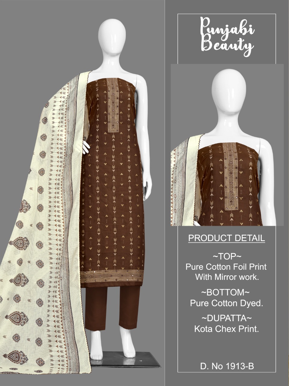 bipson punjabi beauty 1913 cotton decent look salwar suit catalog