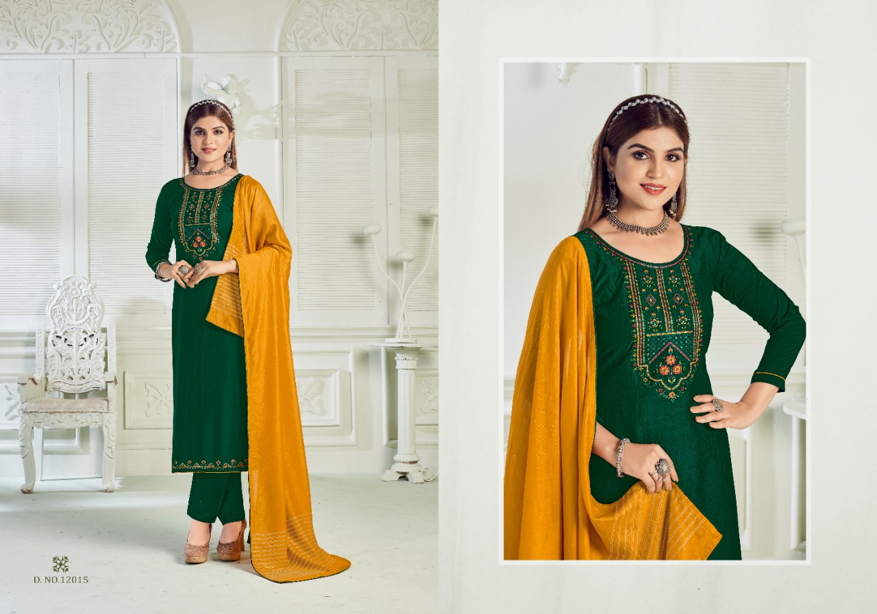 panch ratna princess parampara silk gorgeous look salwar suit catalog