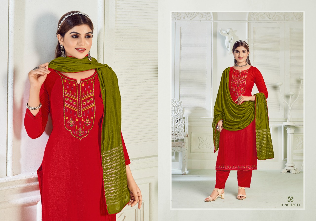 panch ratna princess parampara silk gorgeous look salwar suit catalog