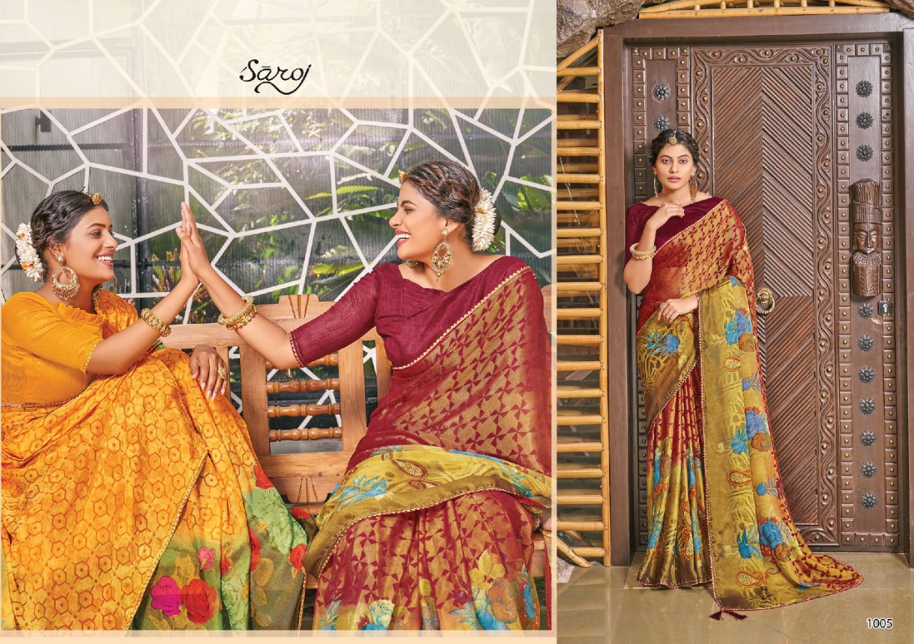 saroj saree shivangi brasso gorgeous look saree catalog