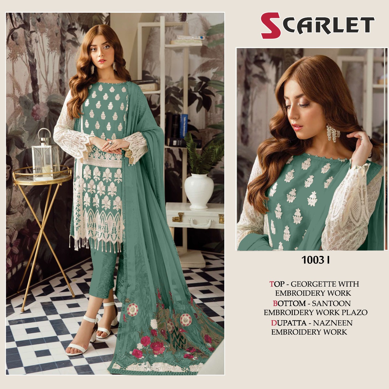 scarlet Scarlet 1003 I Salwar Kameez Georgette Singles