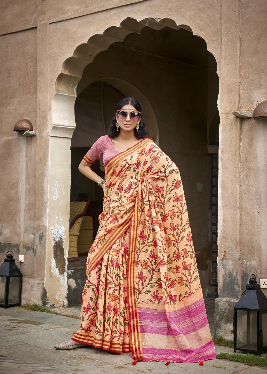 Shakunt Weaves ranisa Art Digital Silk exclusive printed saree catalog