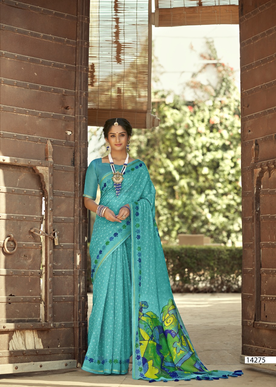 triveni lucifer cotton regal look saree catalog