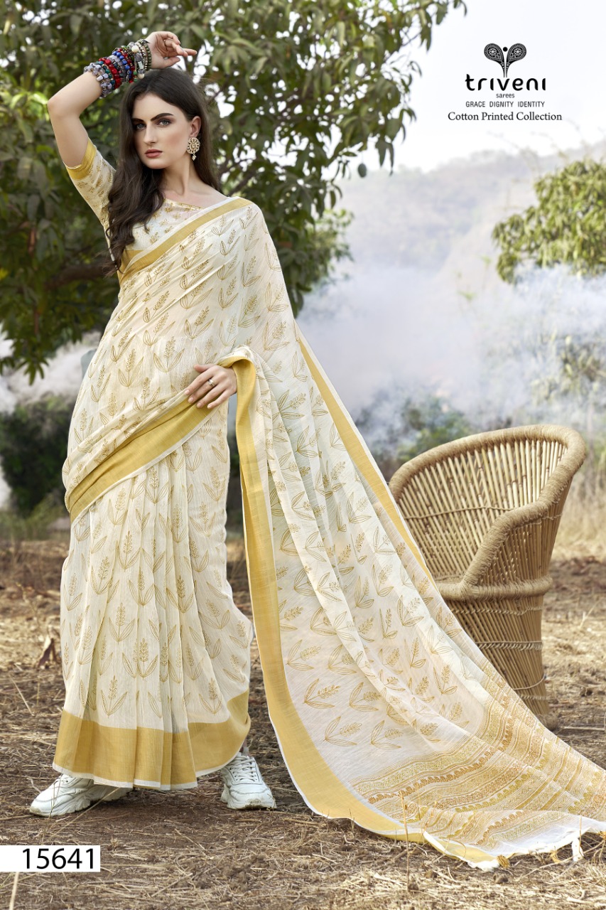 triveni saree admire cotton authentic fabric saree catalog