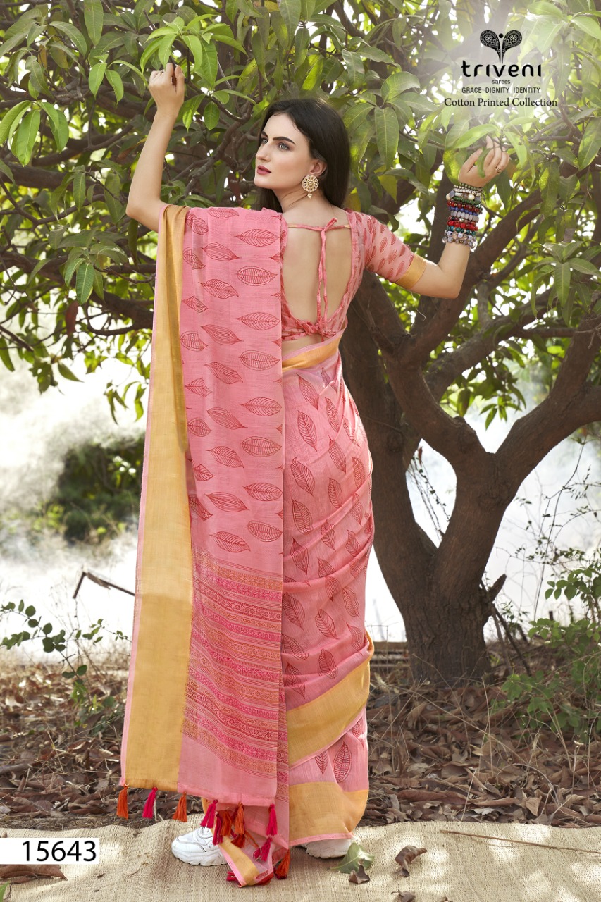 triveni saree admire cotton authentic fabric saree catalog