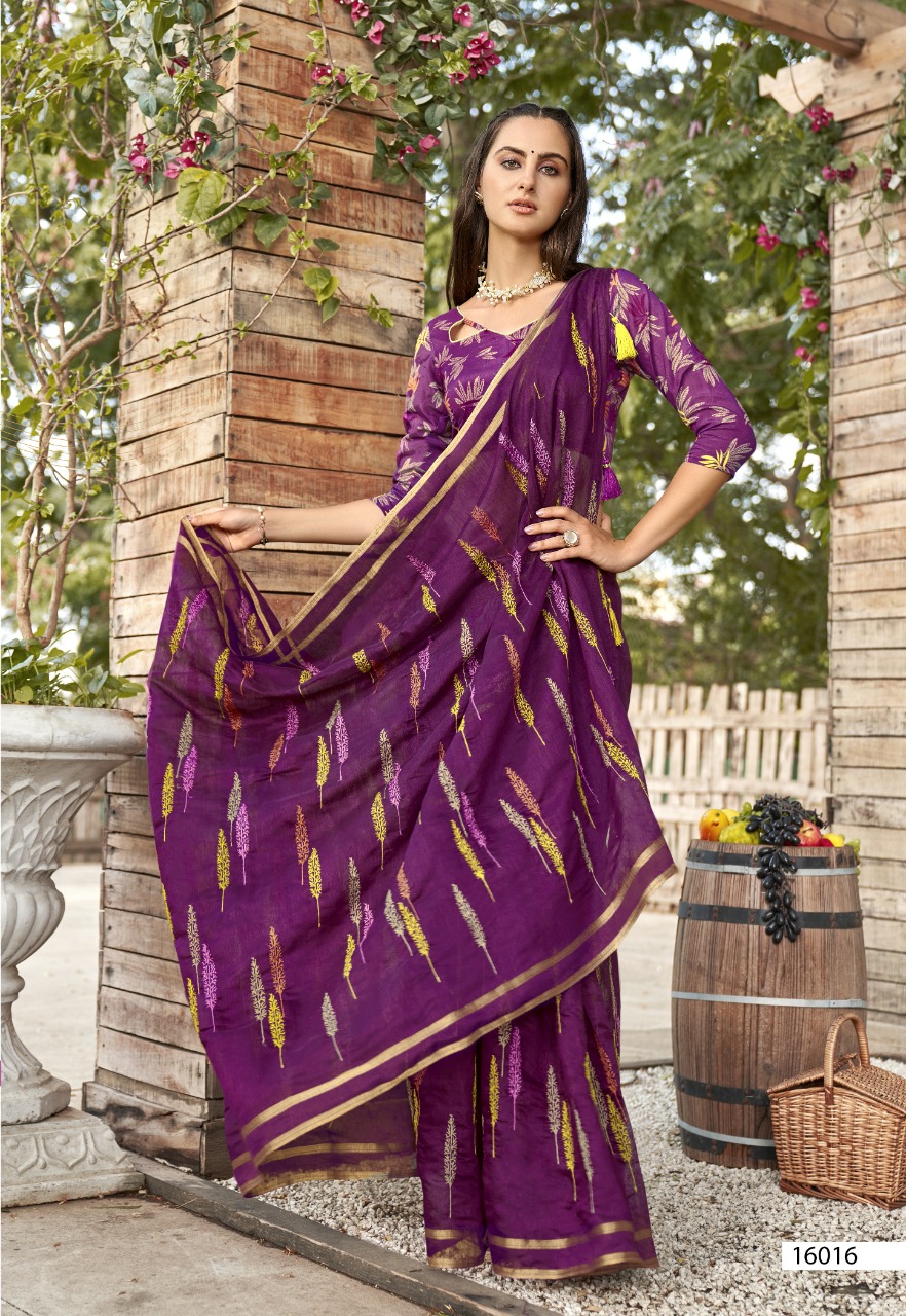 triveni saree navyposhak cotton exclusive print saree catalog