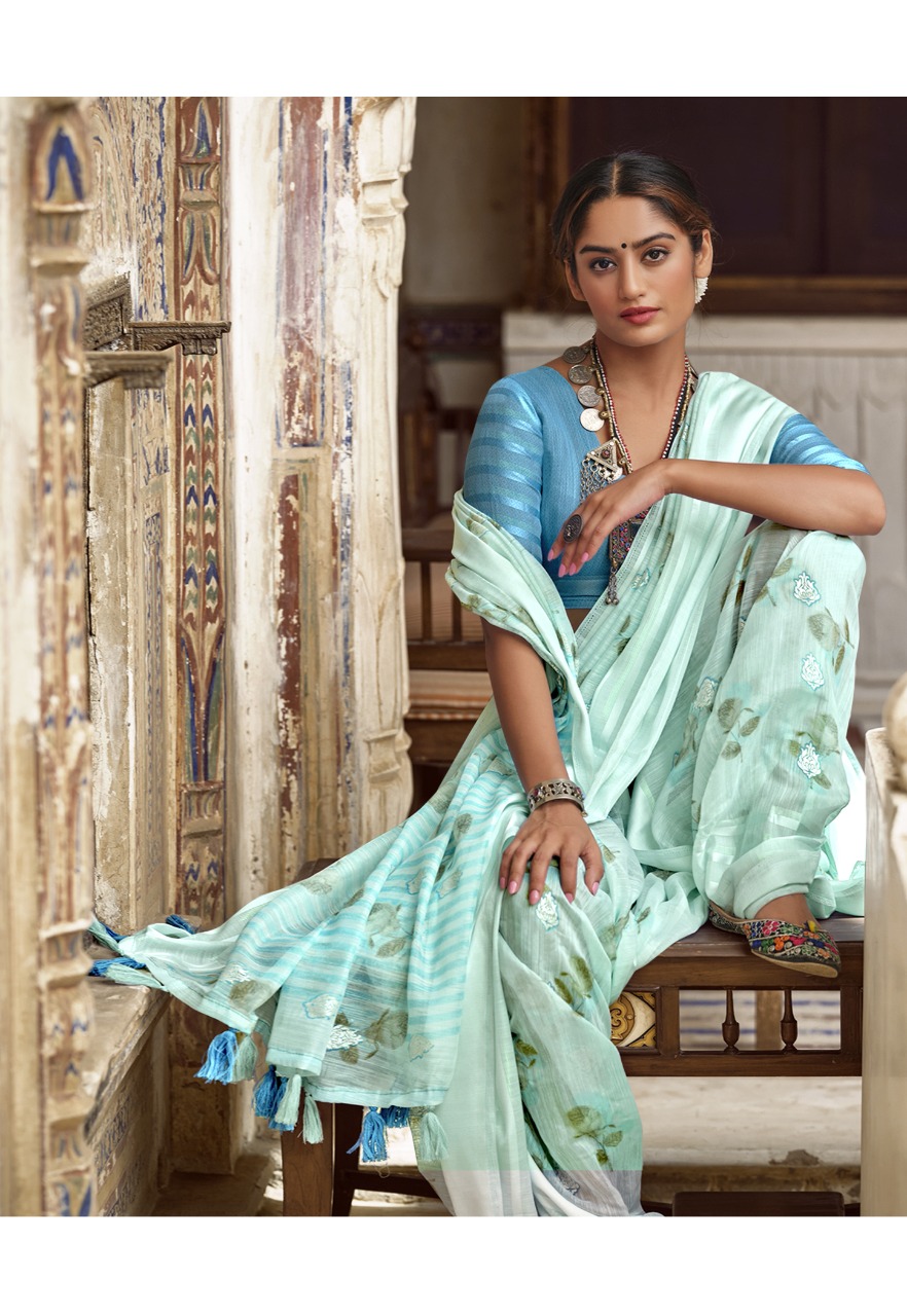 triveni saree peri peri cotton exclusive printed saree catalog