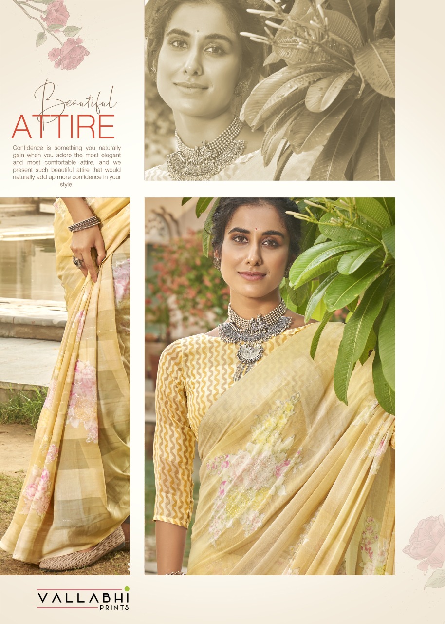 vallabhi print darjeeling weightless decent look saree catalog