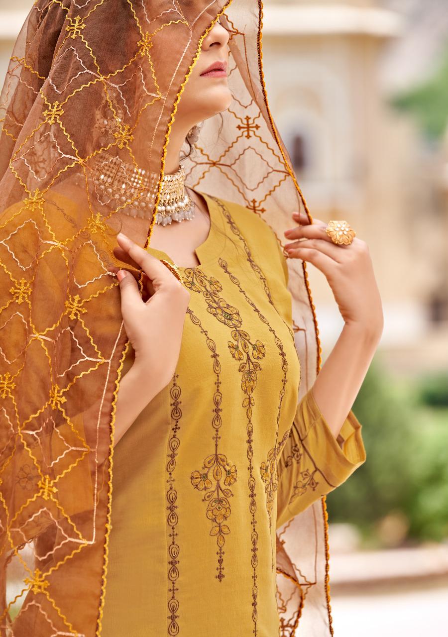 amaaya garments suhani viscose innovative look kurti pant with dupatta catalog