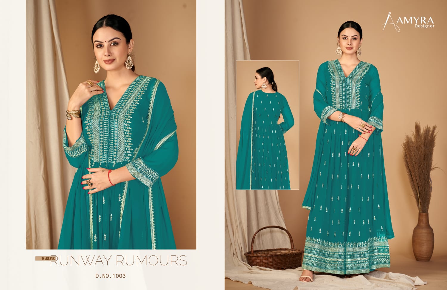 amyra designer nayra blooming georget festive look salwar suit catalog