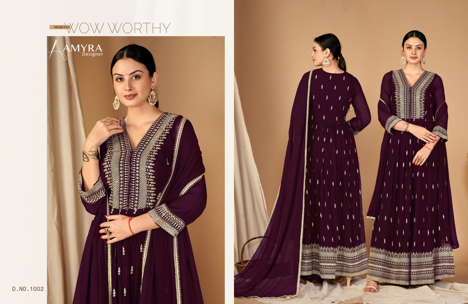 amyra designer nayra blooming georget festive look salwar suit catalog