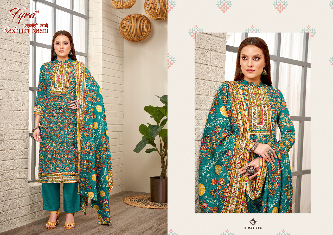 fyra alok suit kashmiri kani pashmina graceful print salwar suit catalog
