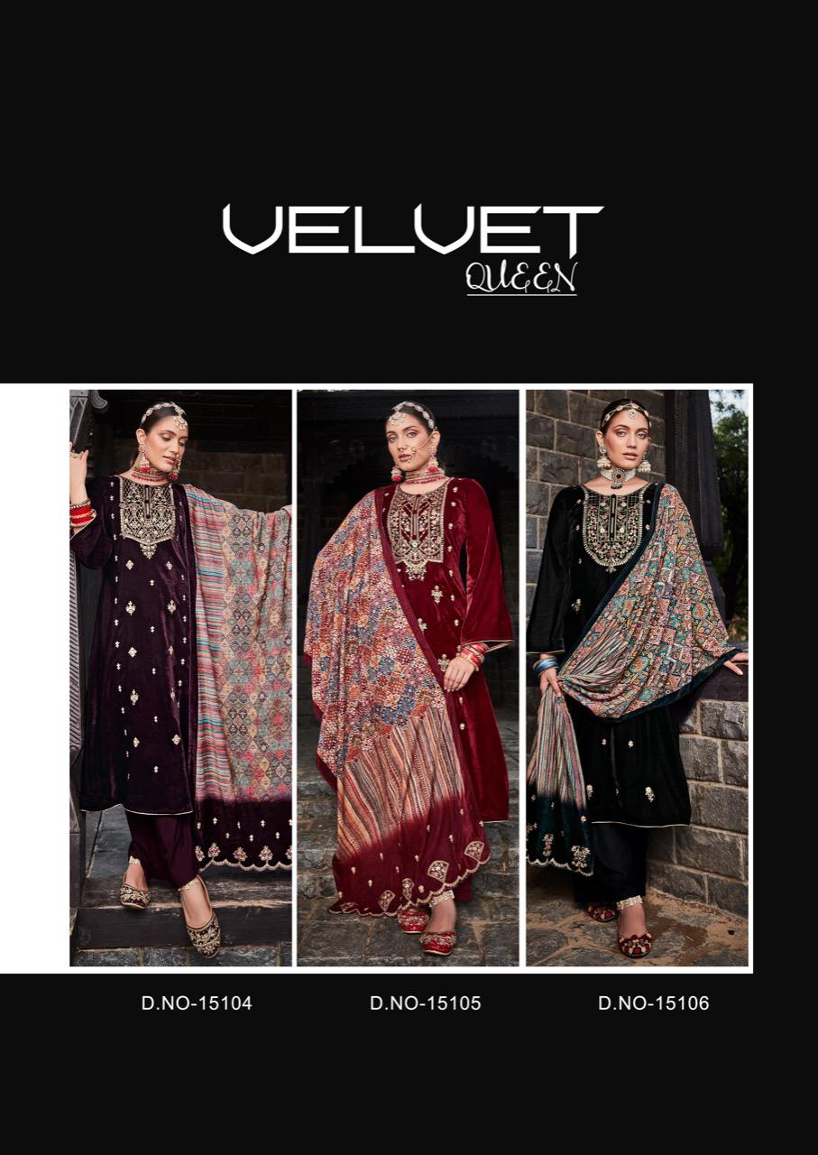 gull jee velvet queen velvet gorgeous  look salwar suit catalog