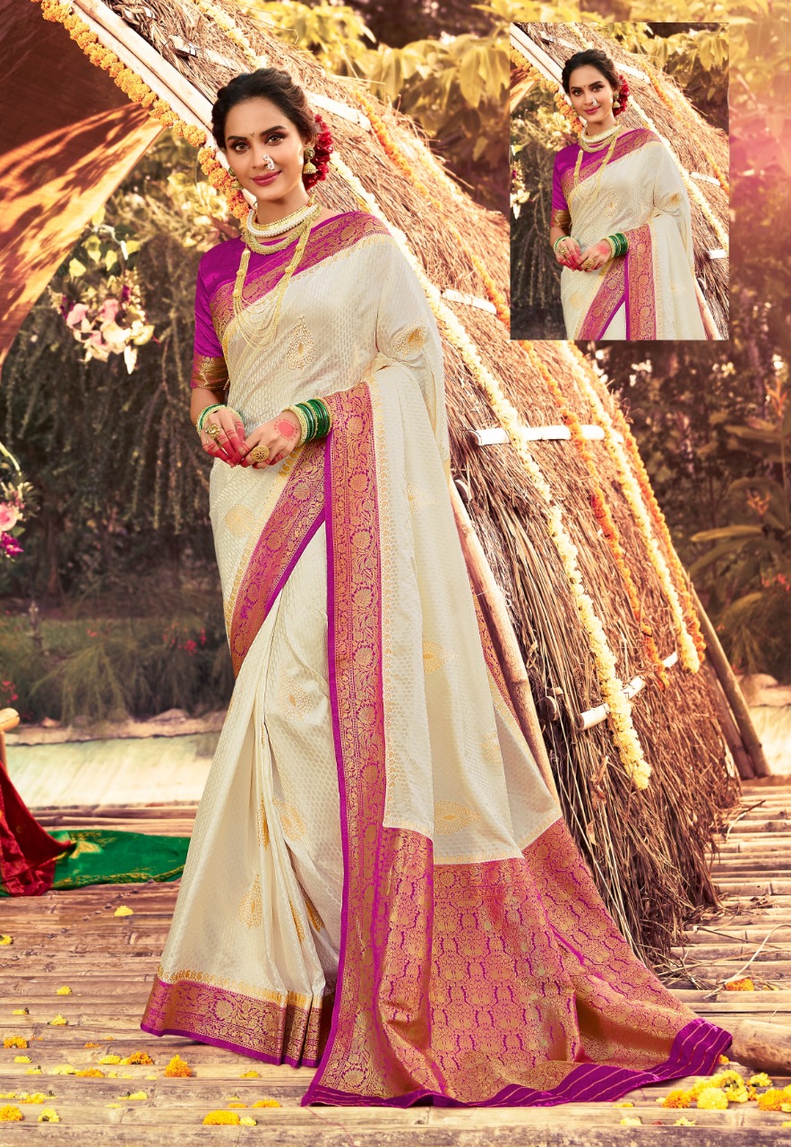 pink lotus pankh ardhangini vol 1 silk elegant  saree catalog