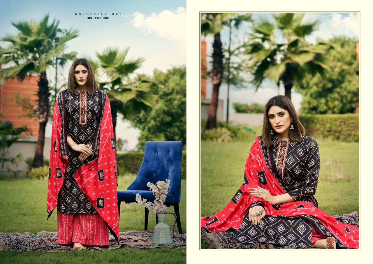 rk gold rinaaz pashmina astonishing look salwar suit catalog