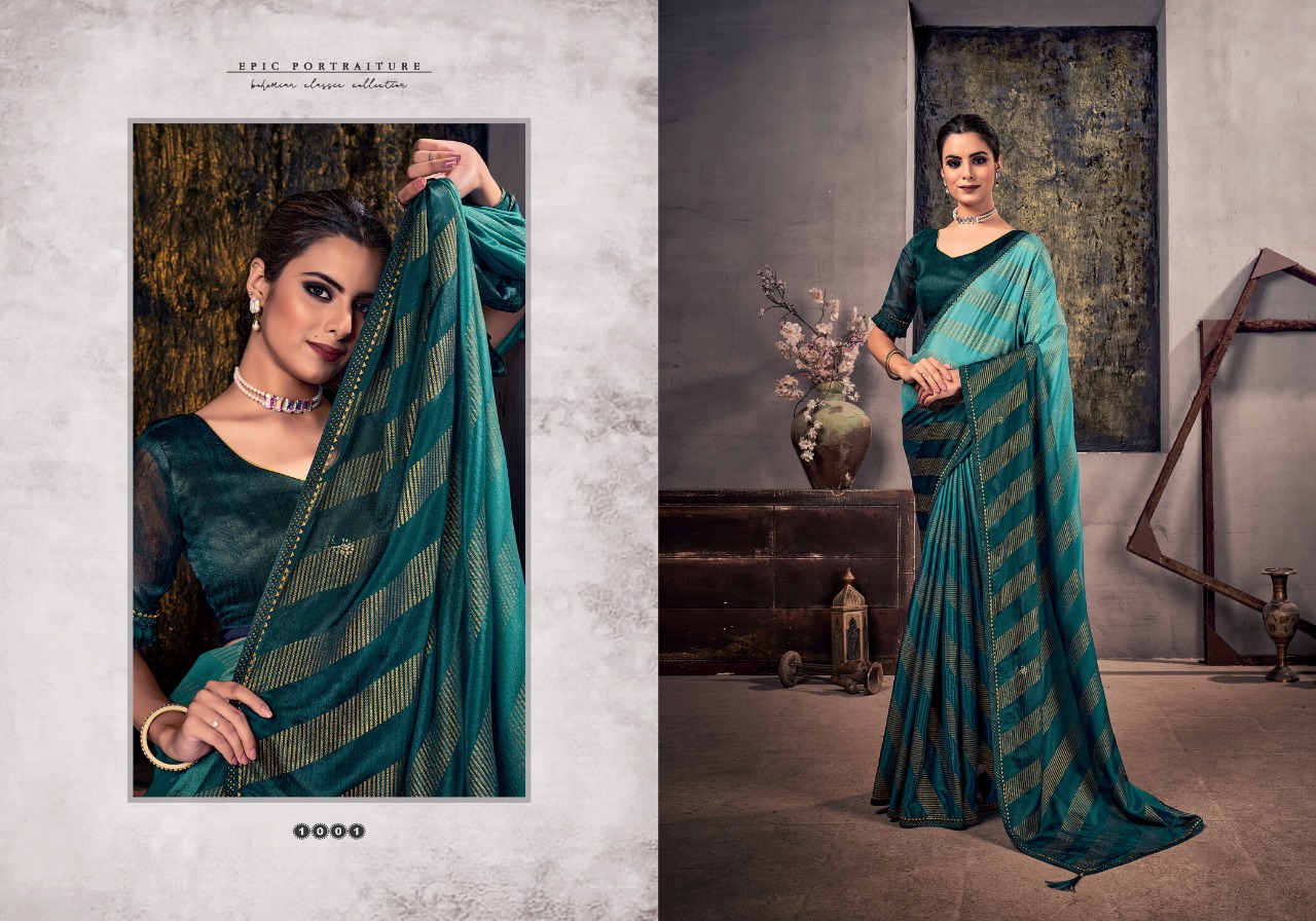 saroj saree utsav vol 2 chinon Silk exclusive print saree catalog