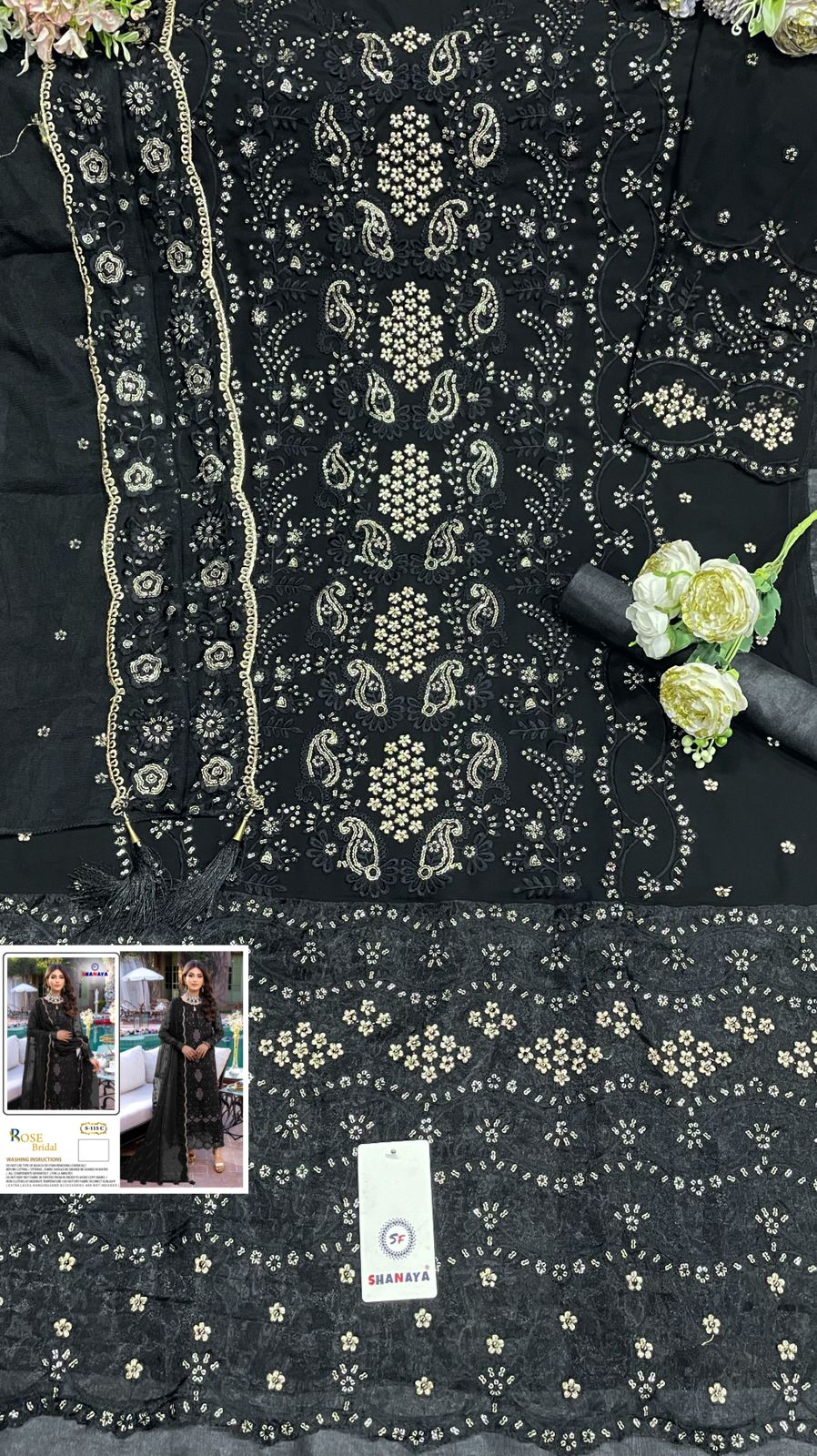 shanaya rose bridel s 115 georgette catchy look salwar suit catalog