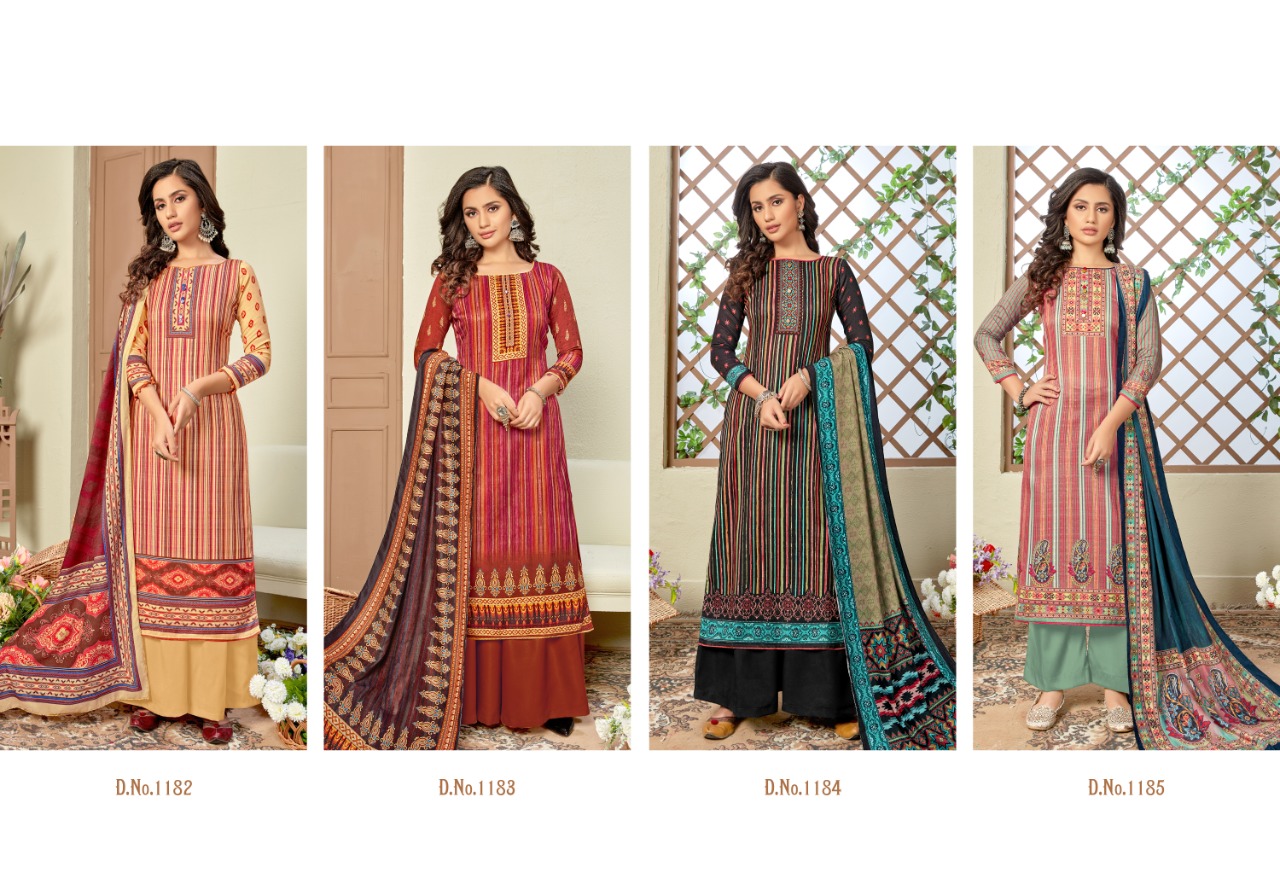 bipson shaneel vol 4 pashmina  exclusive print salwar suit catalog