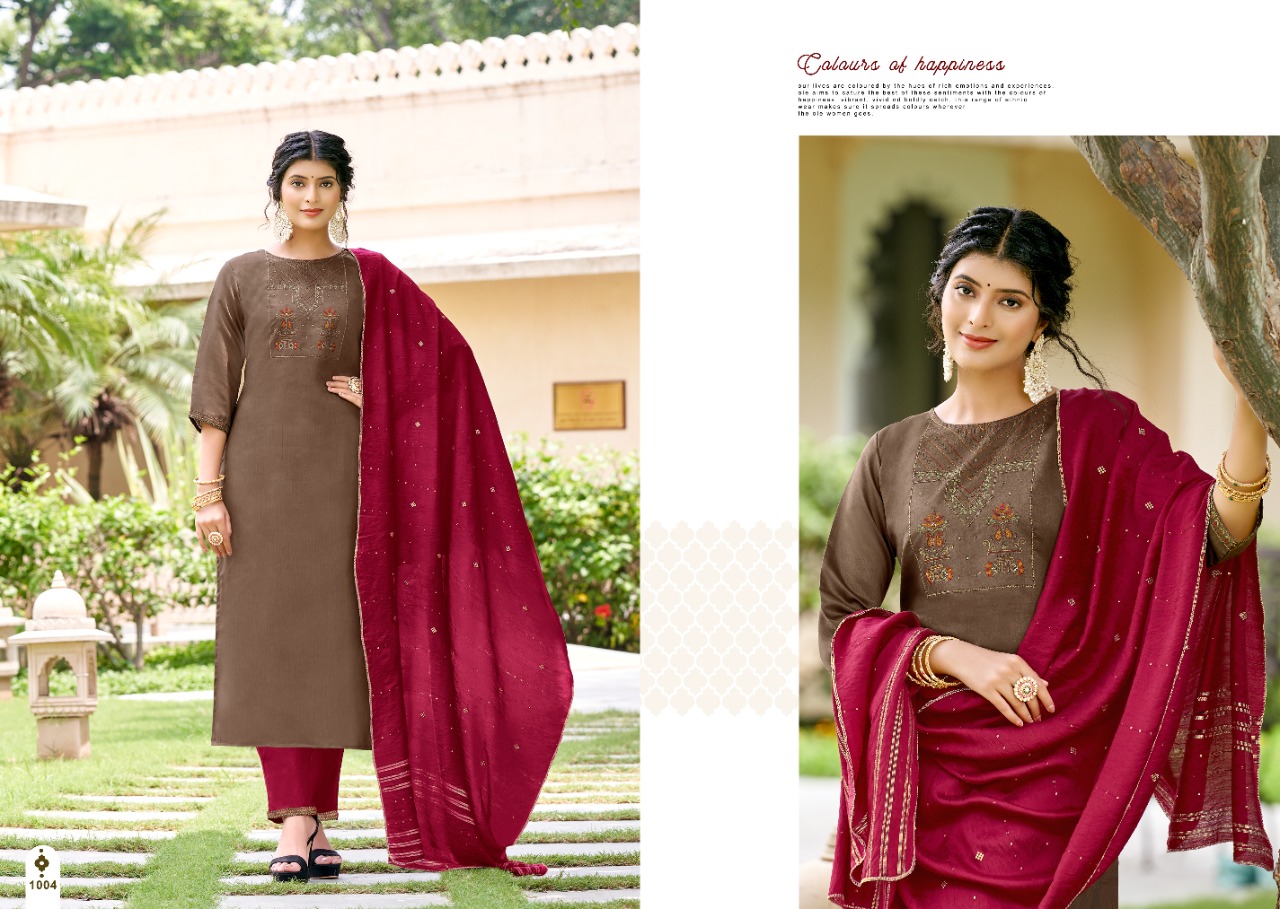 jinesh nx amaira silk attractive top bottom with dupatta catalog