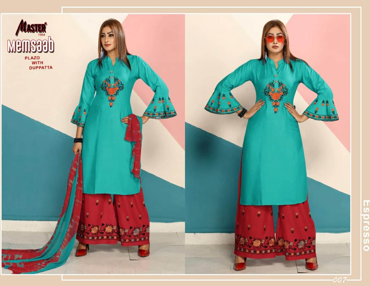Master memsaab exculsive collection of Kurtie with plazzo