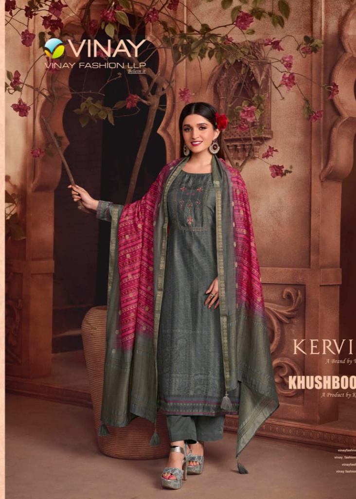 vinay fashion kervin khushboo 2 muslin ecxlusive print salwar suit catalog