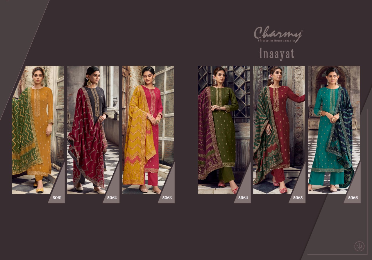 zisa charmy inaayat pashmina elegant salwar suit catalog