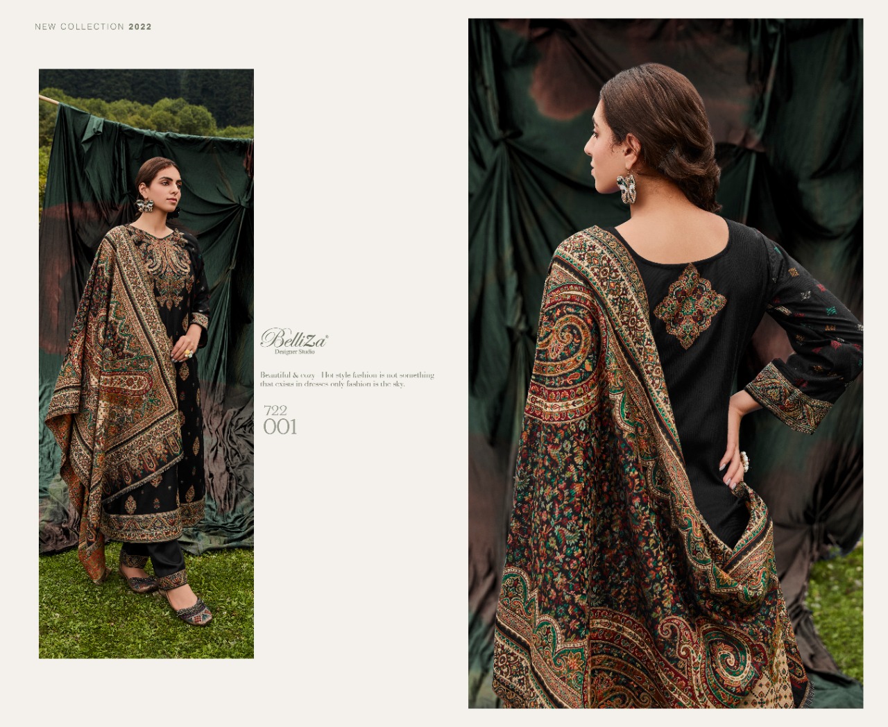 belliza designer studio rumi pashmina exclusive  salwar suit catalog