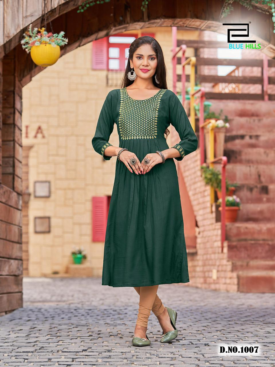blue hills classic vol 15 rayon new and modern style kutri catalog