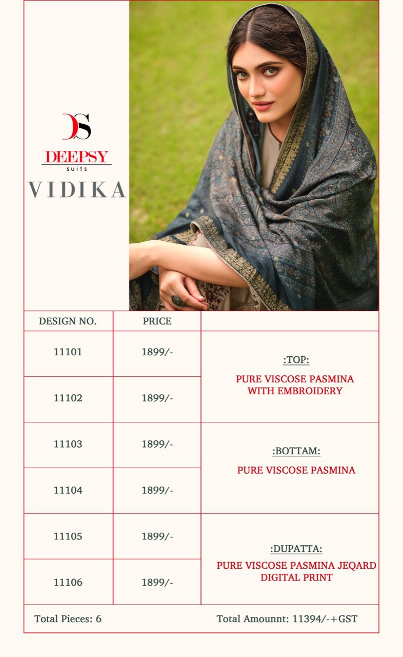 deepsy suit Vidika viscose graceful look salwar suit  catalog