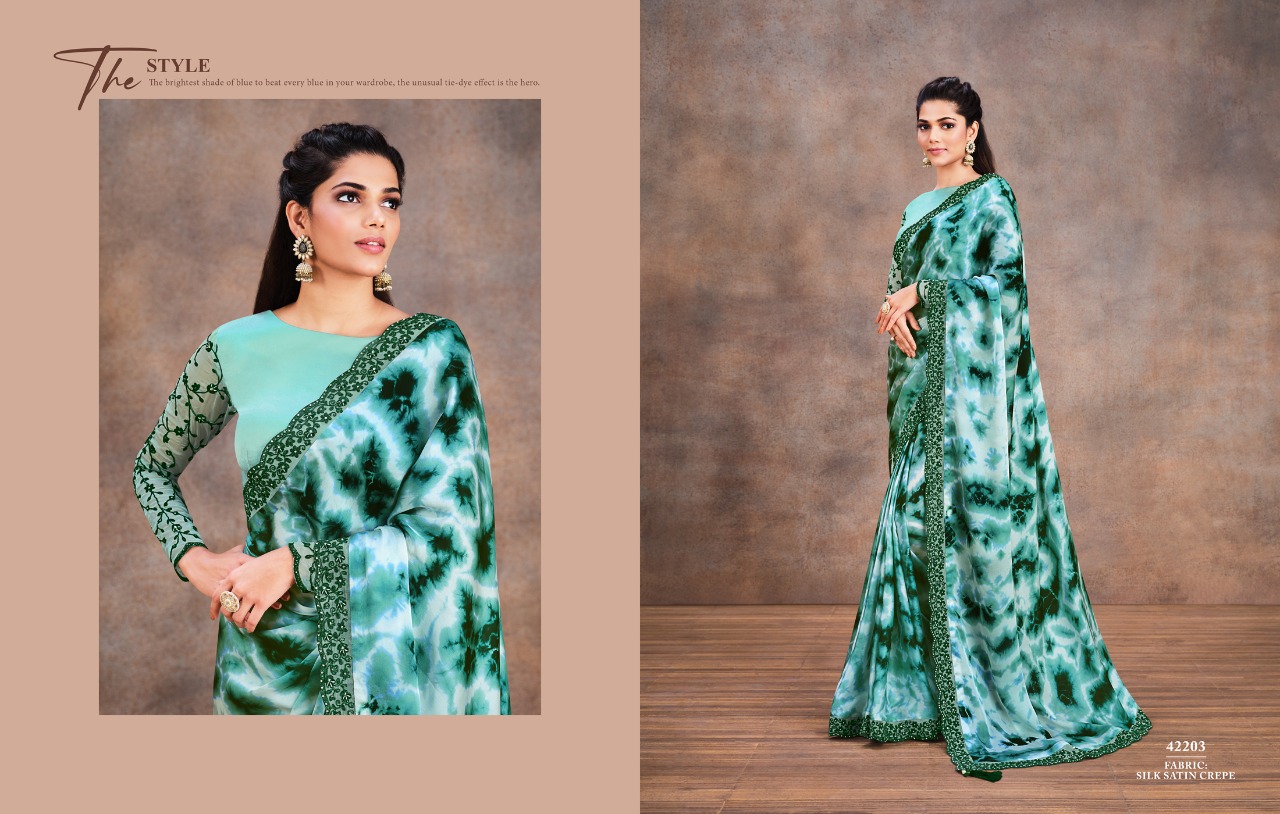 mahotsav norita 42200 eleanor satin silk elegant look saree catalog