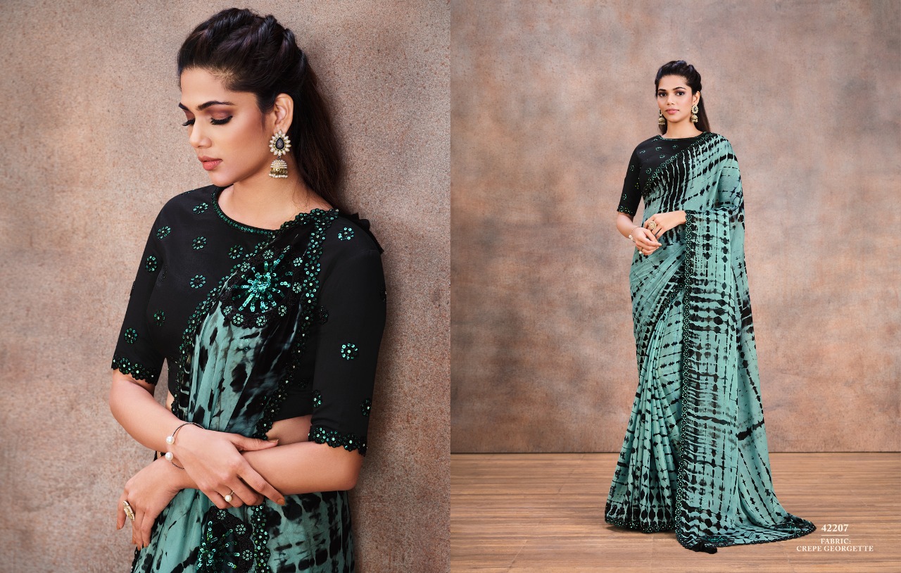 mahotsav norita 42200 eleanor satin silk elegant look saree catalog